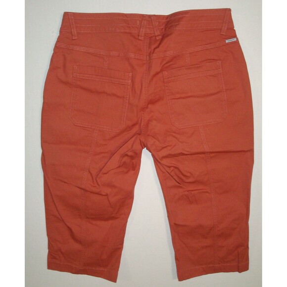 Womens 8 New NWT Orange Hike Shorts Pocket Long UPF 40 Trail Elle Prana Knicker - Picture 6 of 7